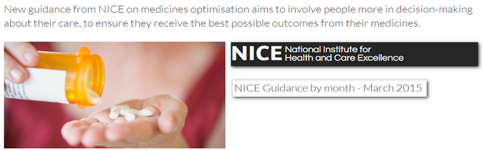 New NICE Guideline: The Safe And Effective Use Of Medicines To Enable ...